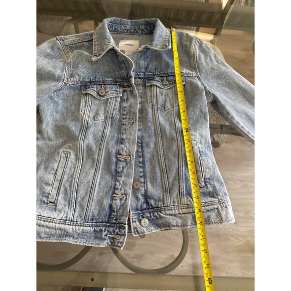 Old Navy Light Wash Denim Jacket Womens S Stylish Casual - Picture 6 of 7